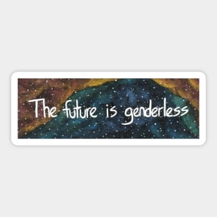 The Future is Genderless Sticker